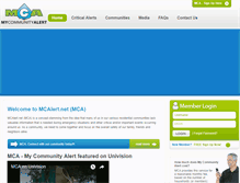 Tablet Screenshot of mcalert.net